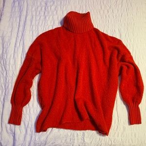 Red Turtleneck Sweater - Small